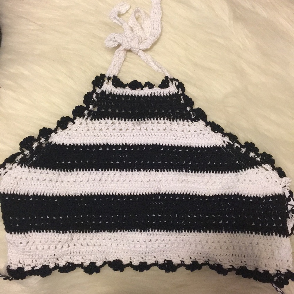 PILYQ Crochet Bikini / Crop Top | SIZE M